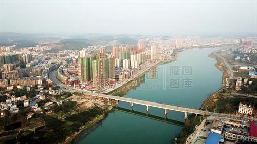 航拍隆回县城，隆回地标，全新标示！