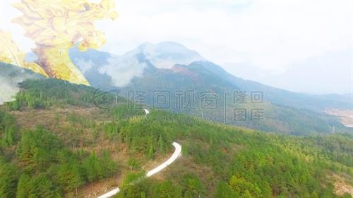 航拍隆回九龙山，传说神龙眷恋此山而回首，化作山脉留守九龙山！