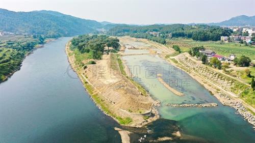 航拍建设中的隆回狐狸岛