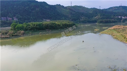 大坝下游小岛-中洲电站 5月拍摄