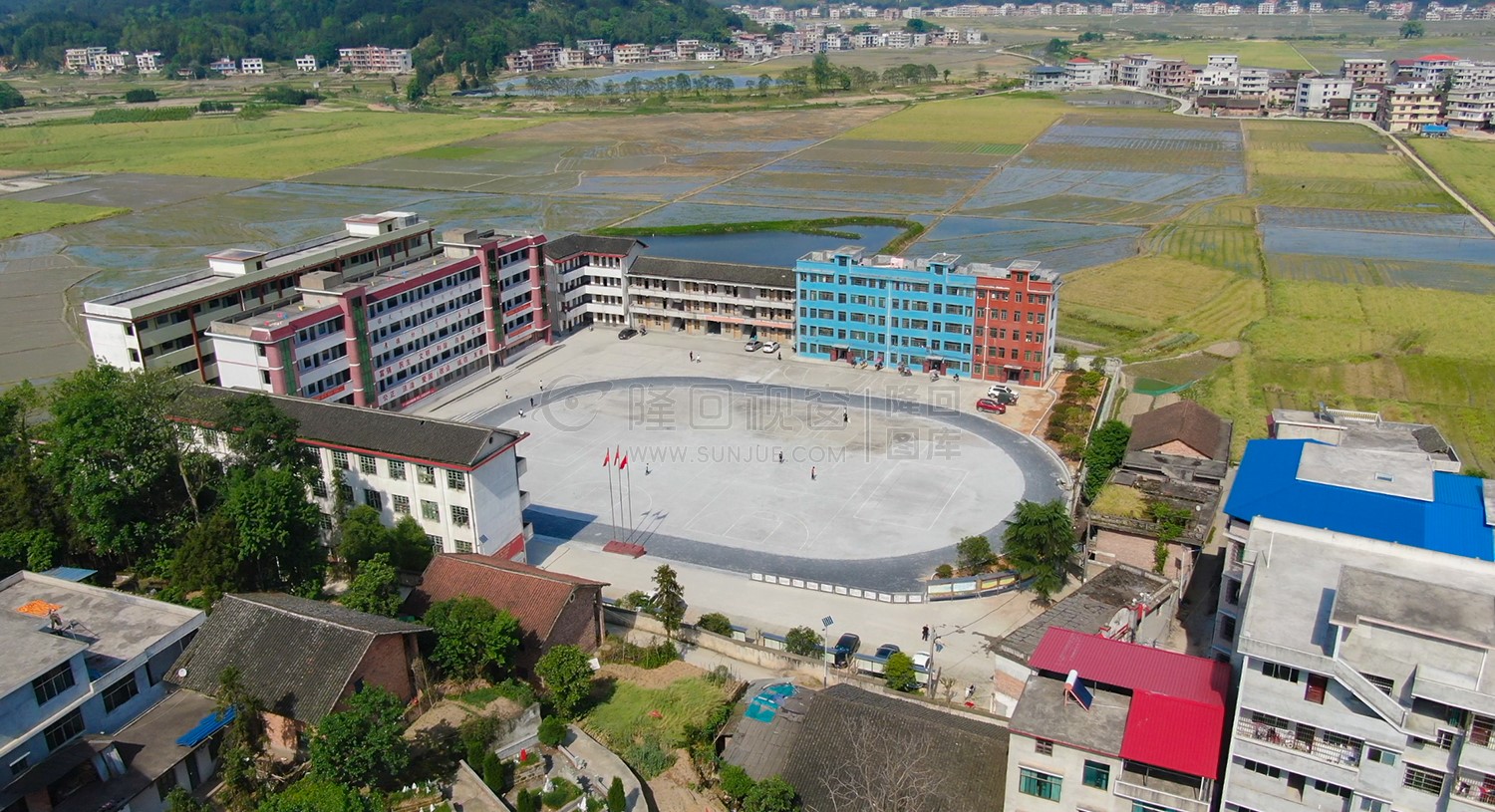 航拍校园