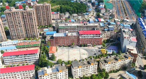航拍学校