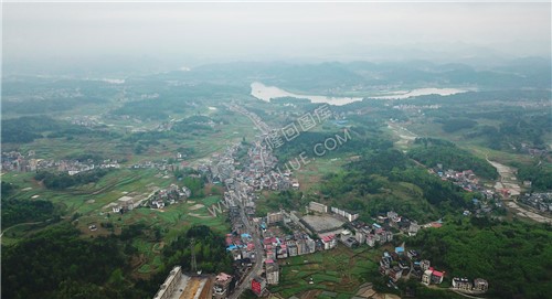 航拍街区全景