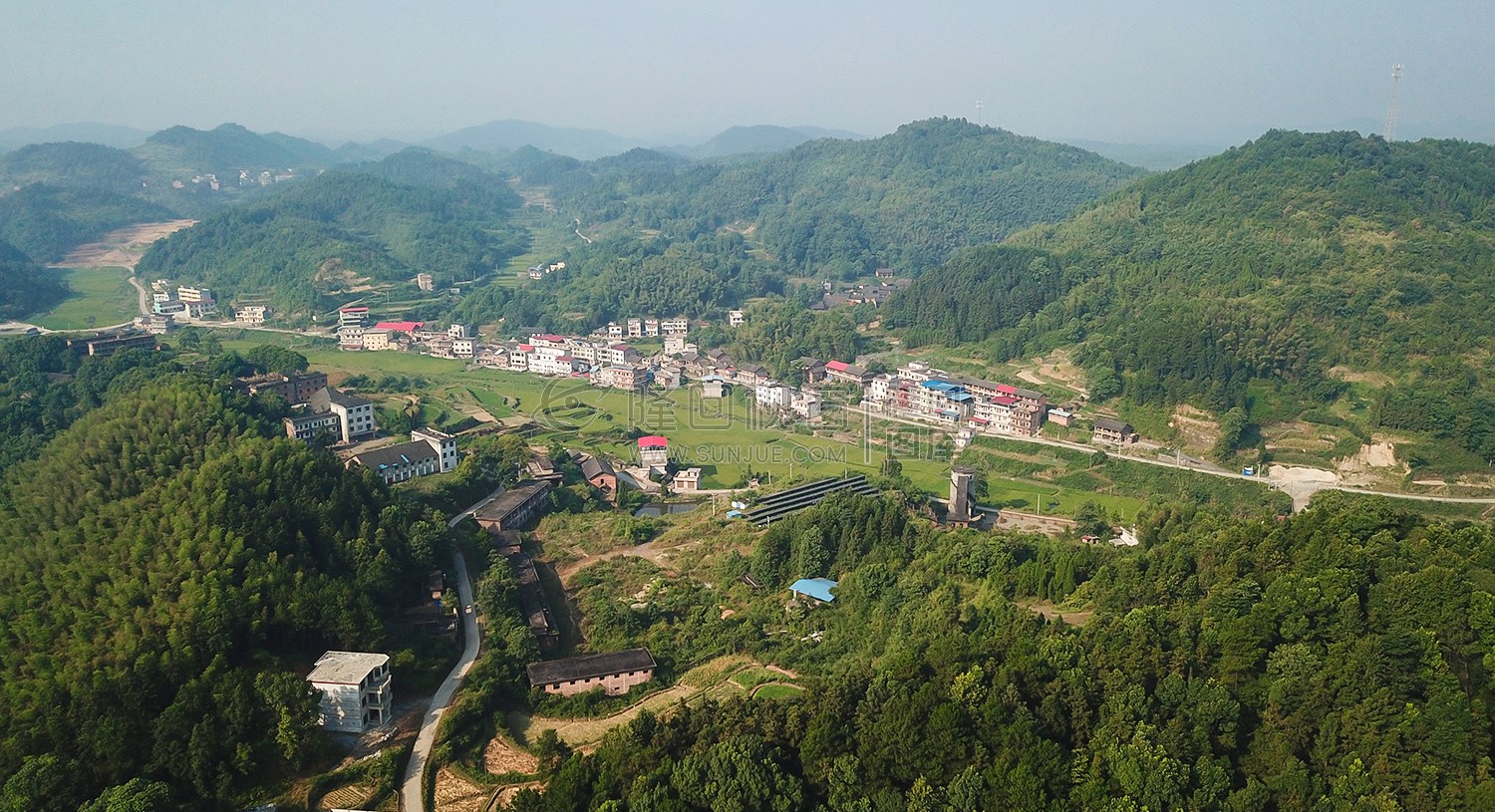 航拍斜岭煤矿