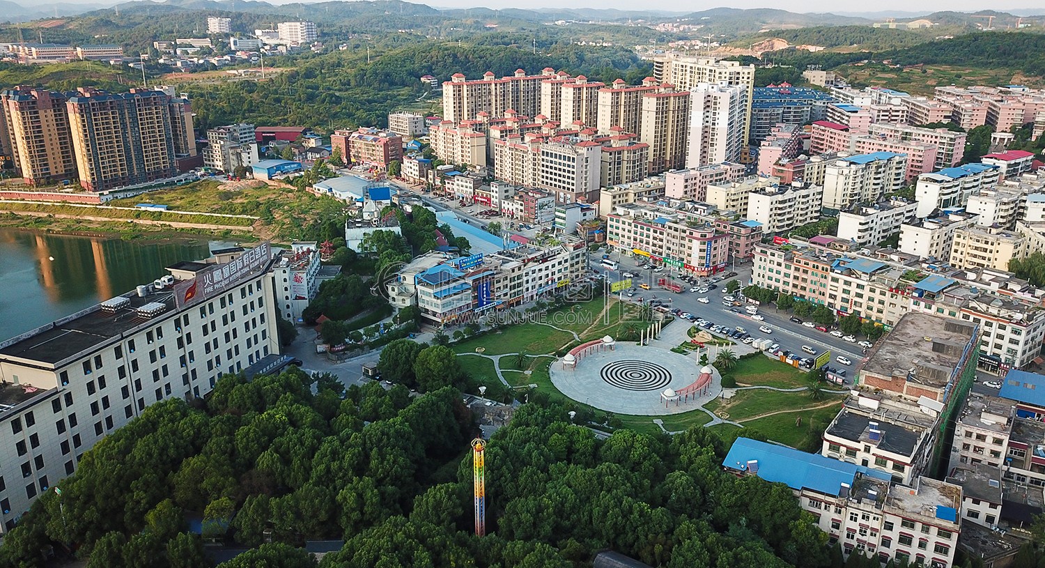 航拍公园