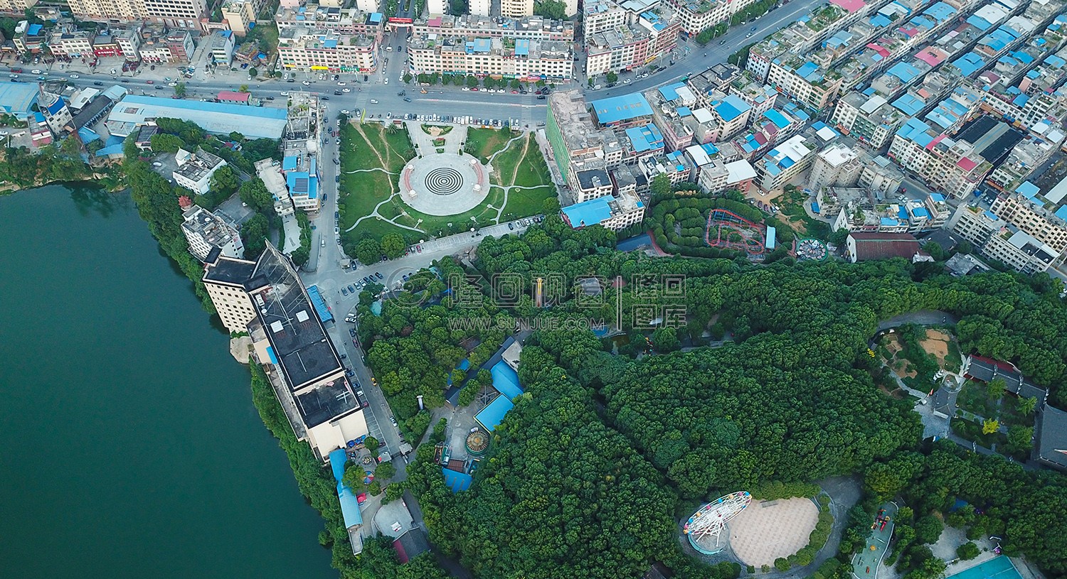 航拍公园