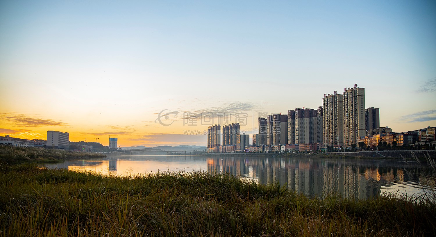 隆回夕阳，赧水河畔的秋天