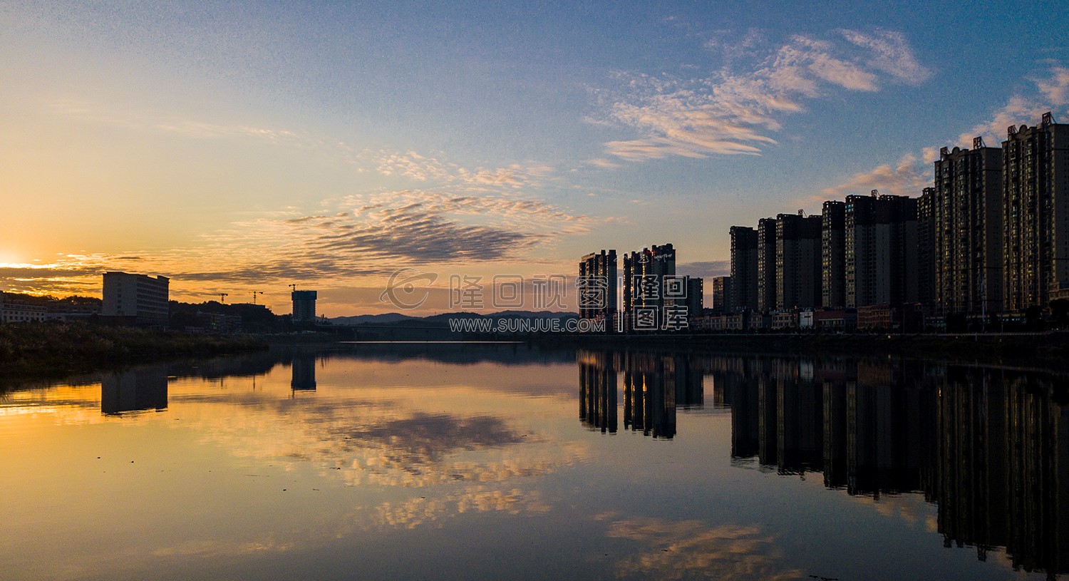 隆回夕阳，赧水河畔的秋天