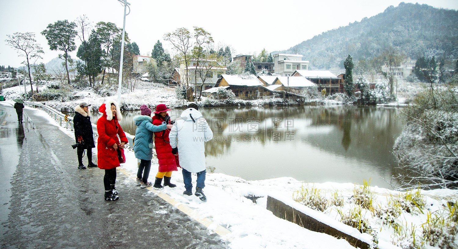 雪中拍摄
