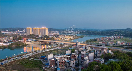 紫霞园大桥的夜景延时，月亮湾夜景
