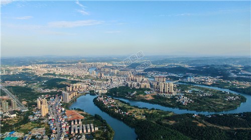 隆回县城全景