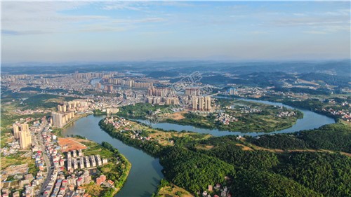 隆回县城全景