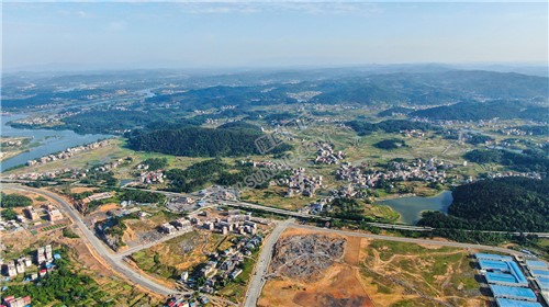 隆回城南区域航拍
