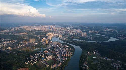 航拍隆回全景，隆回县城的全景图