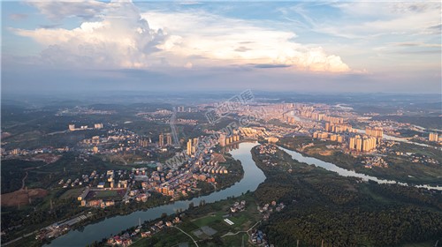 航拍隆回全景，隆回县城的全景图