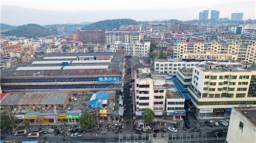 隆回农贸市场的清晨