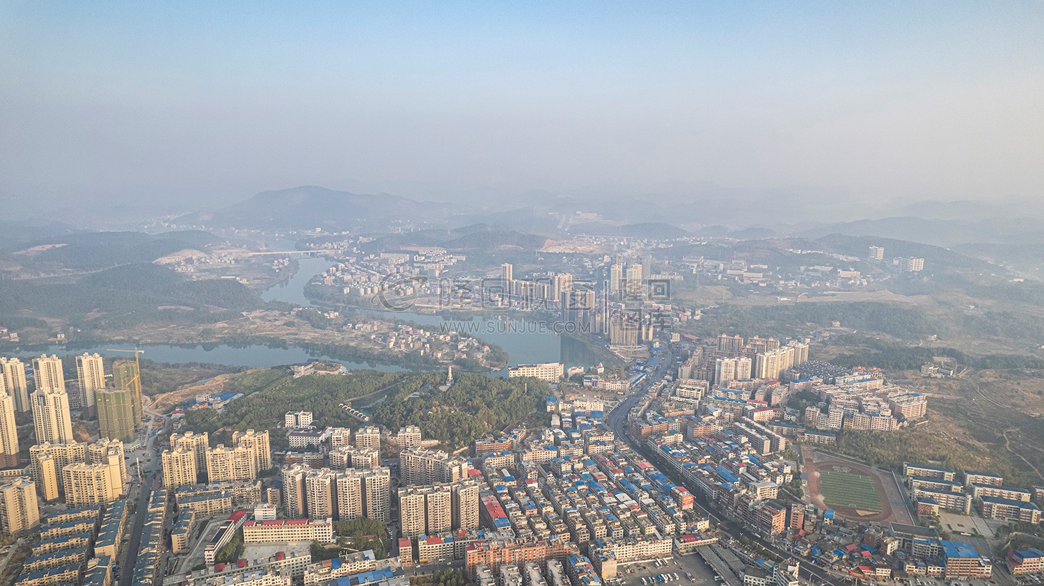隆回封城第七天，县城各处航拍