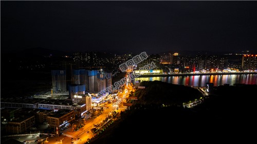 2023隆回春节期间，县城夜景