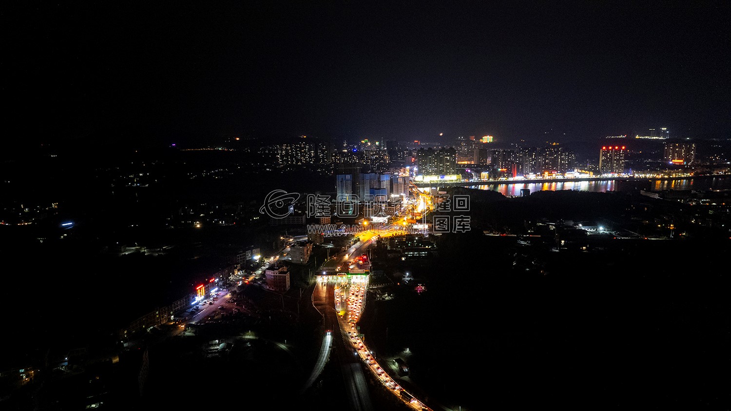 2023隆回春节期间，县城夜景