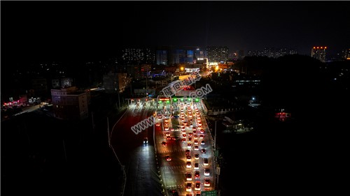 2023隆回春节期间，县城夜景
