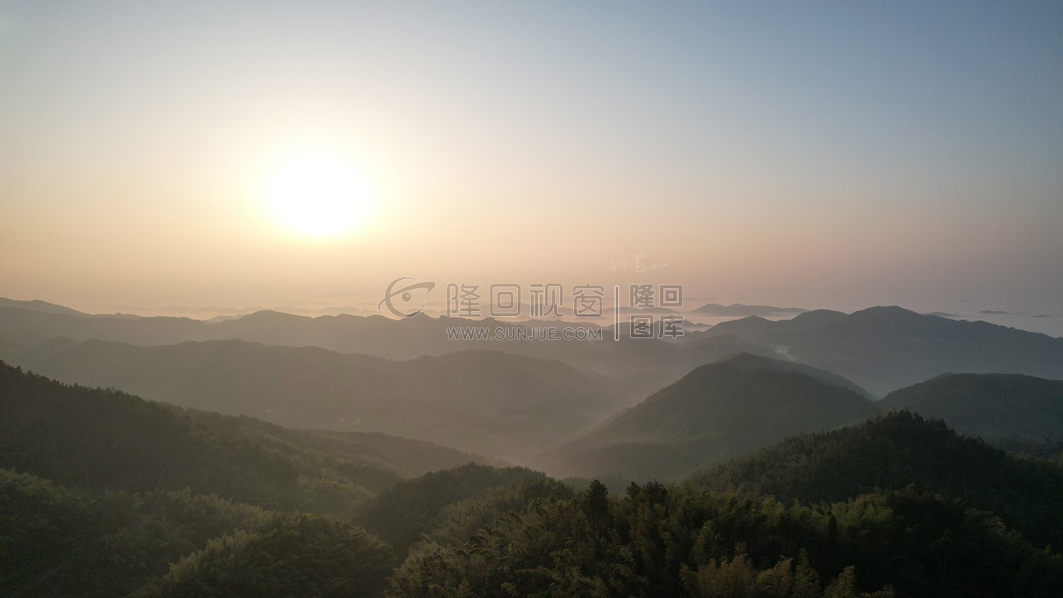 乡村的早晨，荷田玖鹅水厂航拍