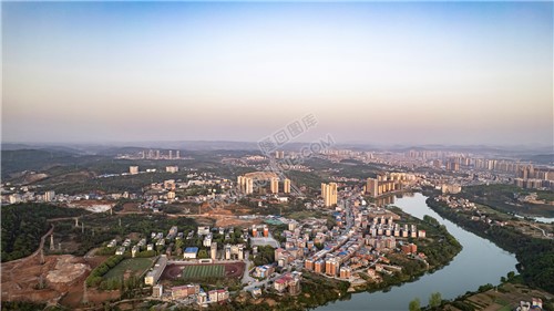 隆回县城全景