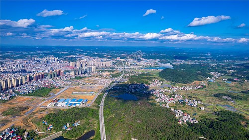 隆回城南全景航拍