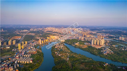 隆回全景航拍，县城全景