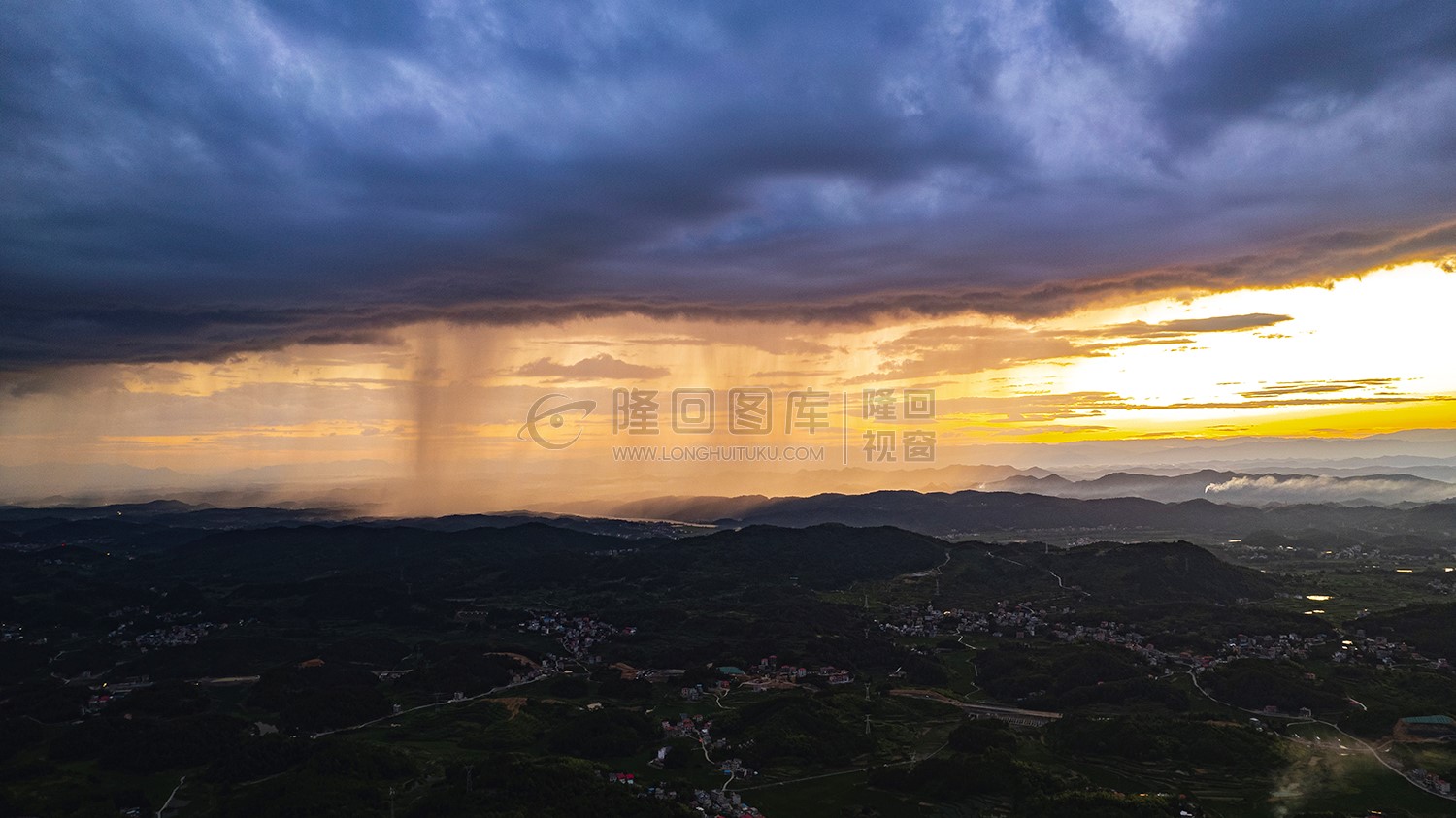 隆回全景航拍，县城全景