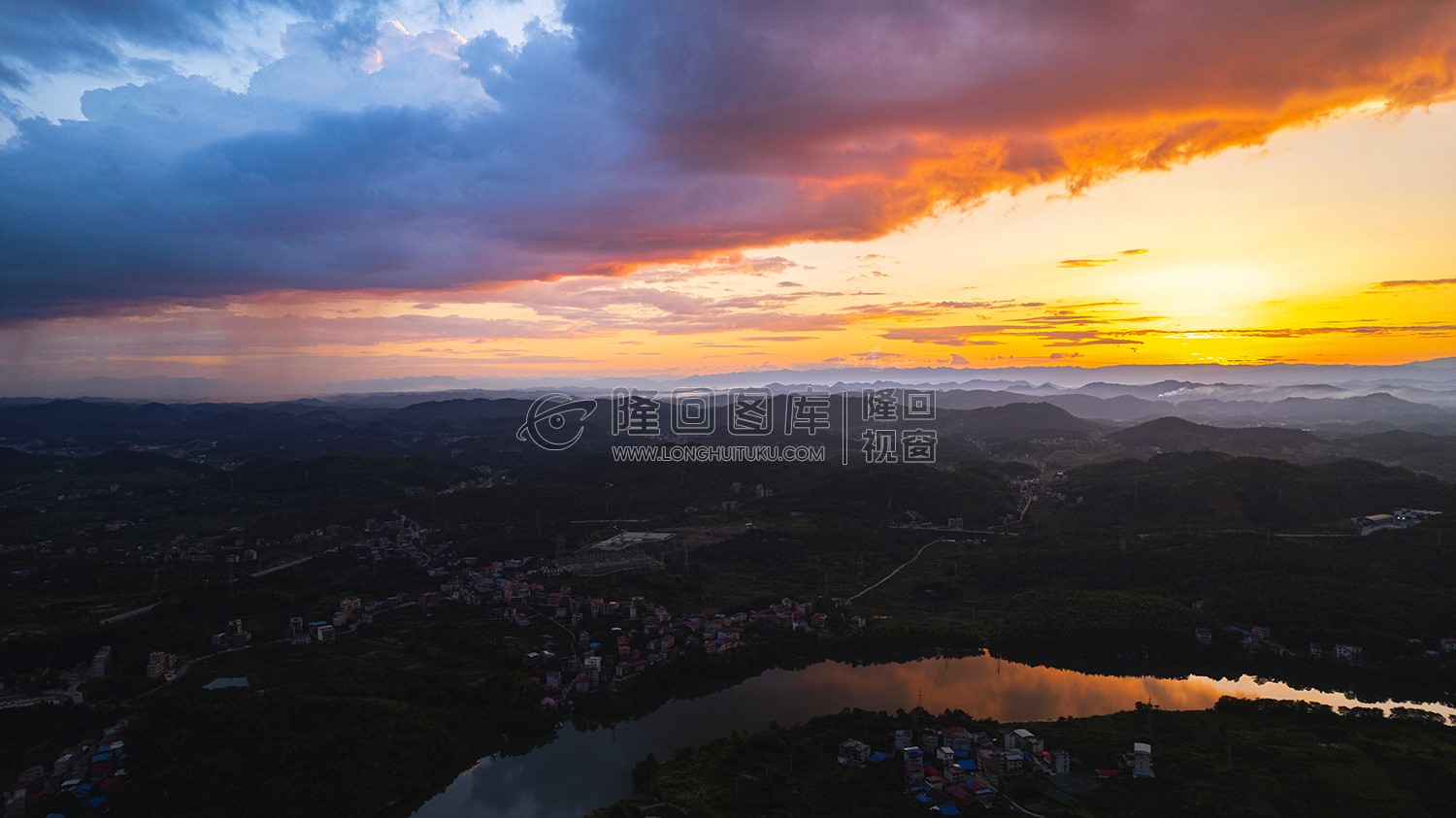 隆回全景航拍，县城全景